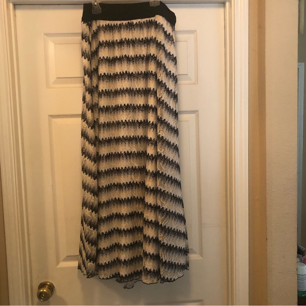 Black and white skirt